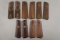 This lot consists of five pairs of wooden Grips for a Model 1911. Three pair are checkered, two are