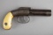 Antique Manhattan three-shot Revolving Pepperbox Pistol, .28 caliber, SN 111, 3