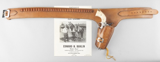 Vintage "Edw. H. Bohlin, Inc. Hollywood" marked Gun Slinger Quick Draw Rig made for a 4 3/4" Colt SA