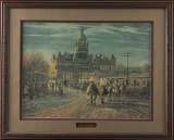 Original framed Western Print by noted Texas Artist Tony Eubanks, titled 