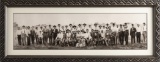 Framed Panoramic of a group of Shooters marked at lower right by San Antonio Photographer 