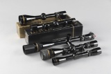 Great collection of five Gold Ring Leupold Rifle Scopes, two with original boxes. WILL BE SOLD AS ON