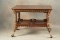 Antique, very elaborately carved walnut Library Table, circa 1880s-90s, attributed to (George Hunzin