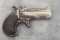 Remington O/U, .41 caliber Derringer, SN 930, some remaining nickel finish, balance is aged gray pat