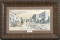 Large framed Print signed and numbered by San Antonio Artist Donald M. Yena, titled 