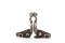 Pair of double mounted gal-leg Spurs, no maker mark visible, hand engraved silver and copper overlay