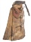 Very desirable set of vintage child's leather Batwing Chaps, circa 1940s, with outside pockets and l