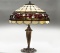 Fancy Table Lamp with jeweled shade that measures 20