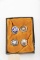 Collection of four miniature Texas Law Enforcement Badges measuring from 1