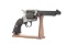 Large wooden, handmade display Revolver, copied in the fashion of a Colt Single Action, measures 22