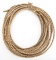 Fine braided rawhide Reata, approximately 50 ft. long with leather Hondo. Very good condition.