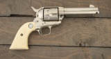 Colt SAA Revolver, .45 caliber, SN 350890, nickel finish, 4 3/4