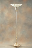 A near matching Antique Torchiere Lamp, circa 1920s-30s, with very desirable 18