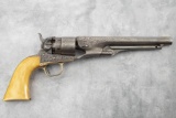 Antique factory engraved Colt Model 1860, SA Revolver, .44 caliber, SN 51157, with 