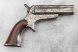 Antique Sharps & Hankins Model 3, .32 caliber Pepperbox Derringer, SN 3889, gray to brown patina, fo