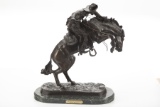 Bronze Western Sculpture titled 