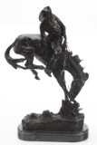 Bronze Western Sculpture titled 