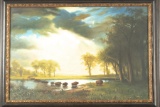 Large framed Giclee, artist signed lower right 