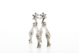 Pair of double mounted Spurs in unused condition by noted Texas Bit & Spur Maker Matt Humphreys, spu