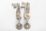 ATTENTION COLLECTORS OF RUSSELL YATES SPURS. THE FOLLOWING FIVE SETS OF SPURS WERE DESIGNED BY AND M