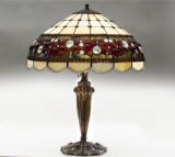 Fancy Table Lamp with jeweled shade that measures 20