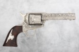 Fine Colt SAA Revolver, .45 Colt caliber, SN 236065, manufactured 1902, nickel finish, 4 3/4