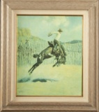 Framed Giclee Canvas marked at lower left 