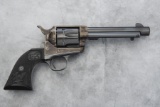 American Western Arms SAA Revolver, .45 caliber, SN P2177, case hardened frame, blue finish, 5 1/2