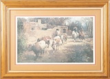 Large framed, hand signed & numbered Print by the late CA Artist Melvin C. Warren titled 