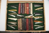 Collection of 14 vintage Straight Razors and Straight Razor Boxes, some are marked 