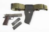 Remington Rand, Model 1911, Semi-Auto Pistol, .45 ACP caliber, SN 2645894, smooth gray patina, 5