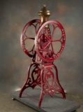 Large antique cast iron, floor model Coffee Mill, circa 1880-Turn of the Century, mfg. by Elgin Nati