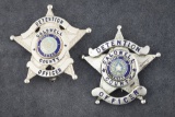 This lot consists of two small Badges to include: (1) A small 5-point Ball Star Badge marked â€œDETE