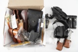 A Collection of the following items to include; Miscellaneous Magazines, 9 miscellaneous Holsters, T