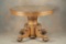 Antique quarter sawn oak Dining Table, circa 1900s, with lion head and claw foot base, 43