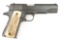 Colt Government Model, Semi-Auto Pistol, .45 ACP caliber, SN 341218C, blue finish showing some handl