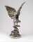 Magnificent Bronze Sculpture of full spread eagle taking flight by artist J. Maignies, titled 
