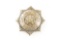 Sunburst shaped vintage Badge marked â€œOKLAHOMA CITY POLICEâ€ with â€œ100â€ in raised star center