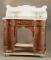 Extremely fine quality American Victorian Walnut, marble top Washstand with matching splash, circa 1