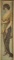 Pair of vintage Yard Long Prints of fancy Ladies, circa 1910-1915, reverse side has advertising for