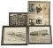 Collection of four frames of Images of 101 Ranch memorabilia. One frame includes three Cowgirls of t