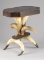 Unique antique Chair Side Horn Table with 8 horn construction, all matching horns. Table stands 16 3