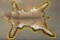 Large Texas Bob Cat Floor Rug showing fine taxidermy workmanship. From tip of nose to tip of tail th