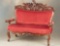 Museum quality carved Settee with fabulous carved winged eagle crest (full body carved front and bac