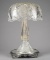Large Cut Glass, one piece, Table Lamp, 21