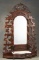 Antique Victorian walnut, early marble top Etagere with carved grapes and floral crest, circa 1880s.