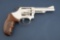 Smith & Wesson, Model 34-1, DA Revolver, .22 LR caliber, SN M198447, factory nickel, 4