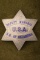 Beautifully engraved vintage 6-point Star Badge marked â€œDEPUTY MARSHAL U.S.A./ N.D. OF OKLAHOMAâ€