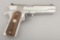 Colt, MK IV, Gold Cup National Match, Semi-Auto Pistol, .45 ACP caliber, SN 30336, nickel finish, bu