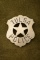 Vintage Shield Star Badge with cut-out 5-point star center marked â€œTULSA POLICEâ€. Has no hallmar